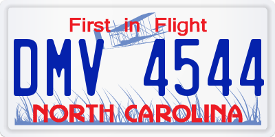 NC license plate DMV4544
