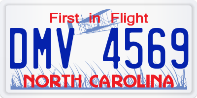 NC license plate DMV4569