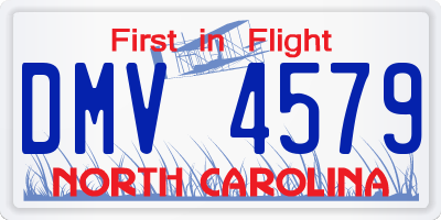NC license plate DMV4579