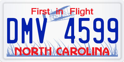 NC license plate DMV4599