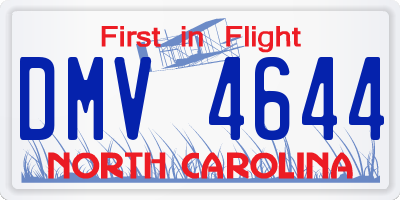 NC license plate DMV4644
