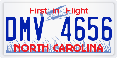 NC license plate DMV4656