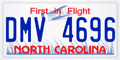 NC license plate DMV4696