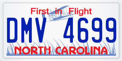 NC license plate DMV4699
