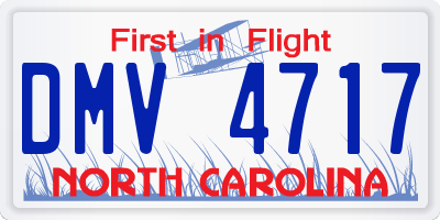 NC license plate DMV4717