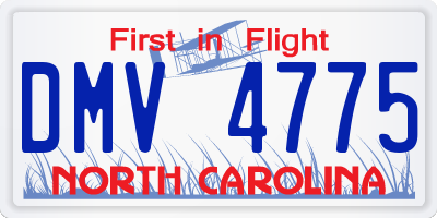 NC license plate DMV4775