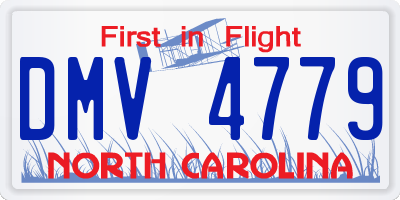 NC license plate DMV4779