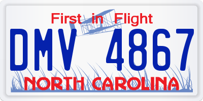 NC license plate DMV4867