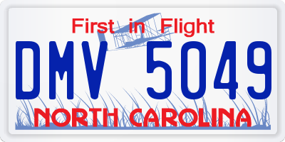 NC license plate DMV5049