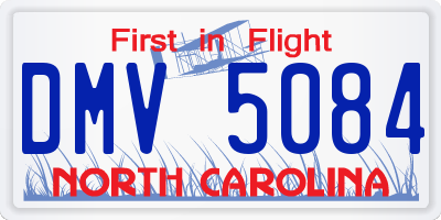NC license plate DMV5084