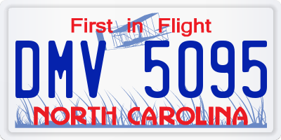 NC license plate DMV5095