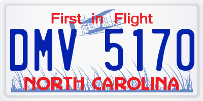 NC license plate DMV5170