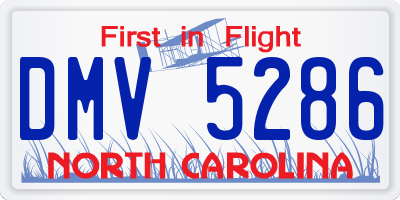 NC license plate DMV5286
