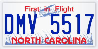 NC license plate DMV5517