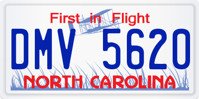 NC license plate DMV5620