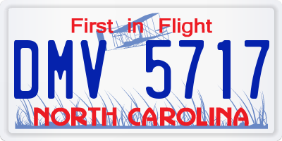 NC license plate DMV5717