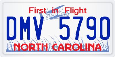 NC license plate DMV5790