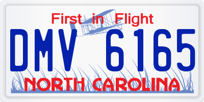 NC license plate DMV6165