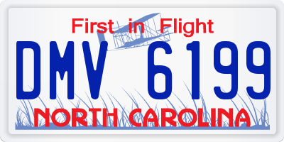 NC license plate DMV6199