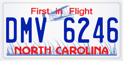 NC license plate DMV6246