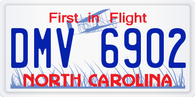 NC license plate DMV6902