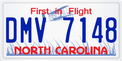 NC license plate DMV7148