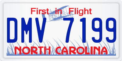 NC license plate DMV7199