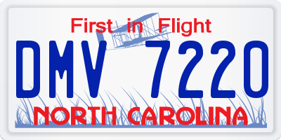 NC license plate DMV7220