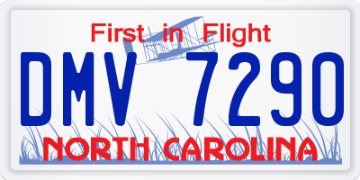 NC license plate DMV7290