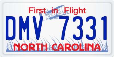 NC license plate DMV7331