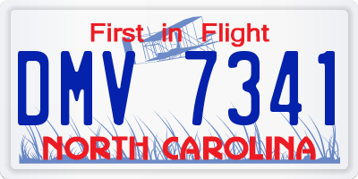 NC license plate DMV7341