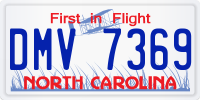 NC license plate DMV7369