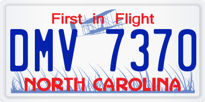 NC license plate DMV7370