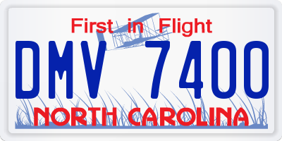 NC license plate DMV7400