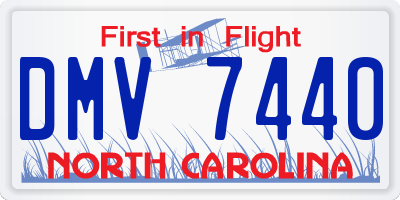 NC license plate DMV7440