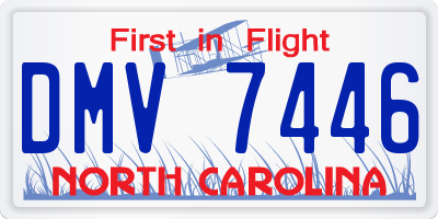 NC license plate DMV7446