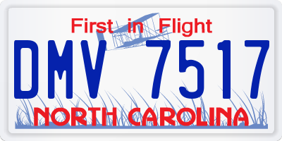 NC license plate DMV7517
