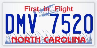 NC license plate DMV7520