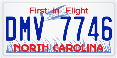 NC license plate DMV7746