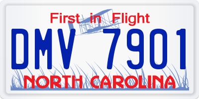 NC license plate DMV7901
