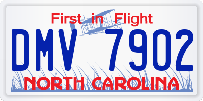 NC license plate DMV7902