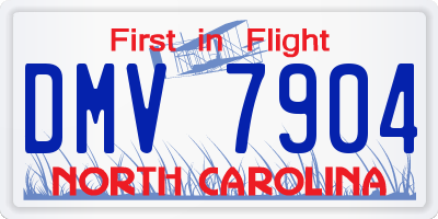 NC license plate DMV7904