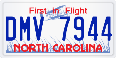 NC license plate DMV7944