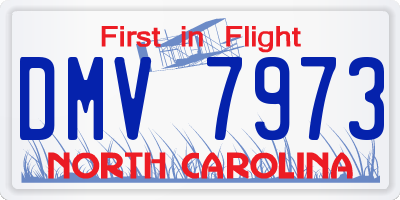 NC license plate DMV7973