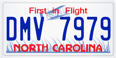 NC license plate DMV7979