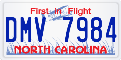 NC license plate DMV7984