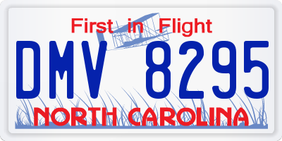 NC license plate DMV8295