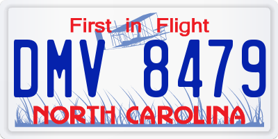 NC license plate DMV8479