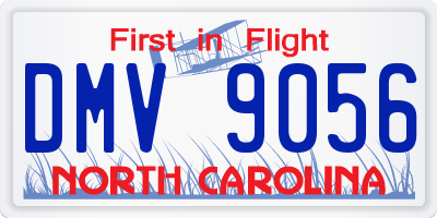NC license plate DMV9056