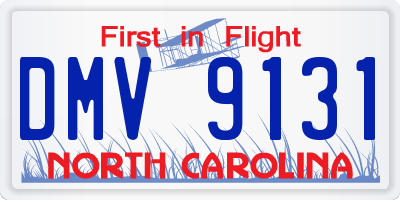 NC license plate DMV9131